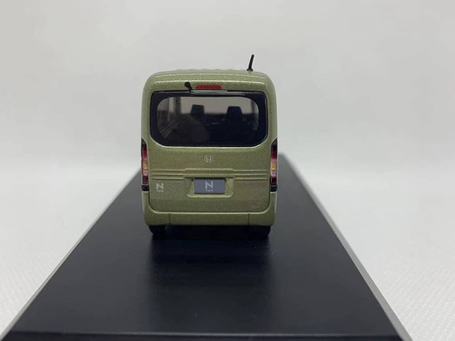 ホンダ N-VAN 1/43ミニカー オリーブグリーン　ディスプレイモデル Amazon | 1/43 ホンダ HONDA N-VAN ガーデングリーン J-025-1